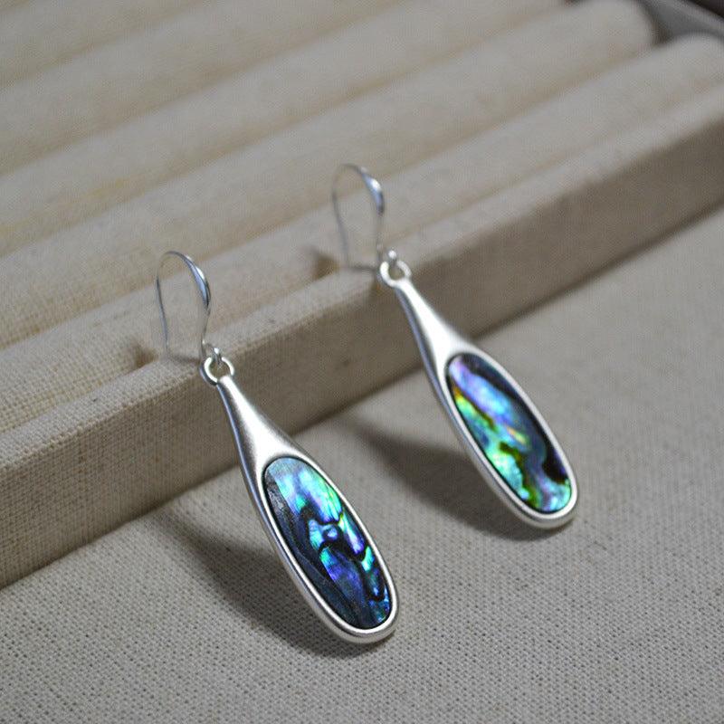 Boucles d'oreilles Argentées Vintage Colorées