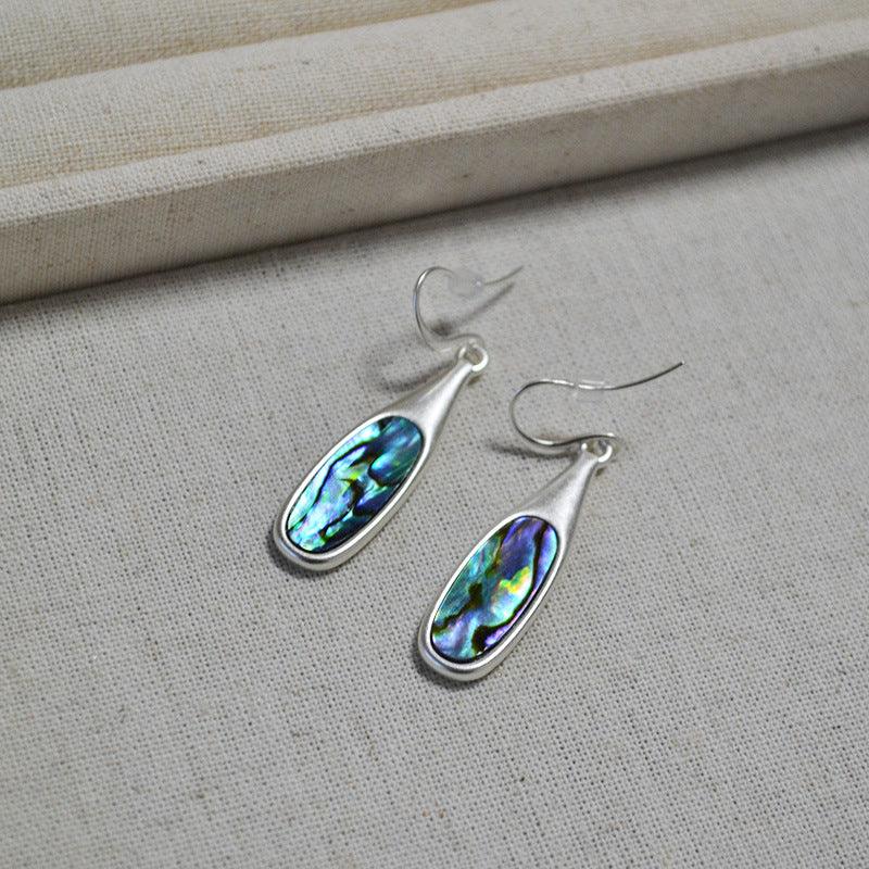 Boucles d'oreilles Argentées Vintage Colorées