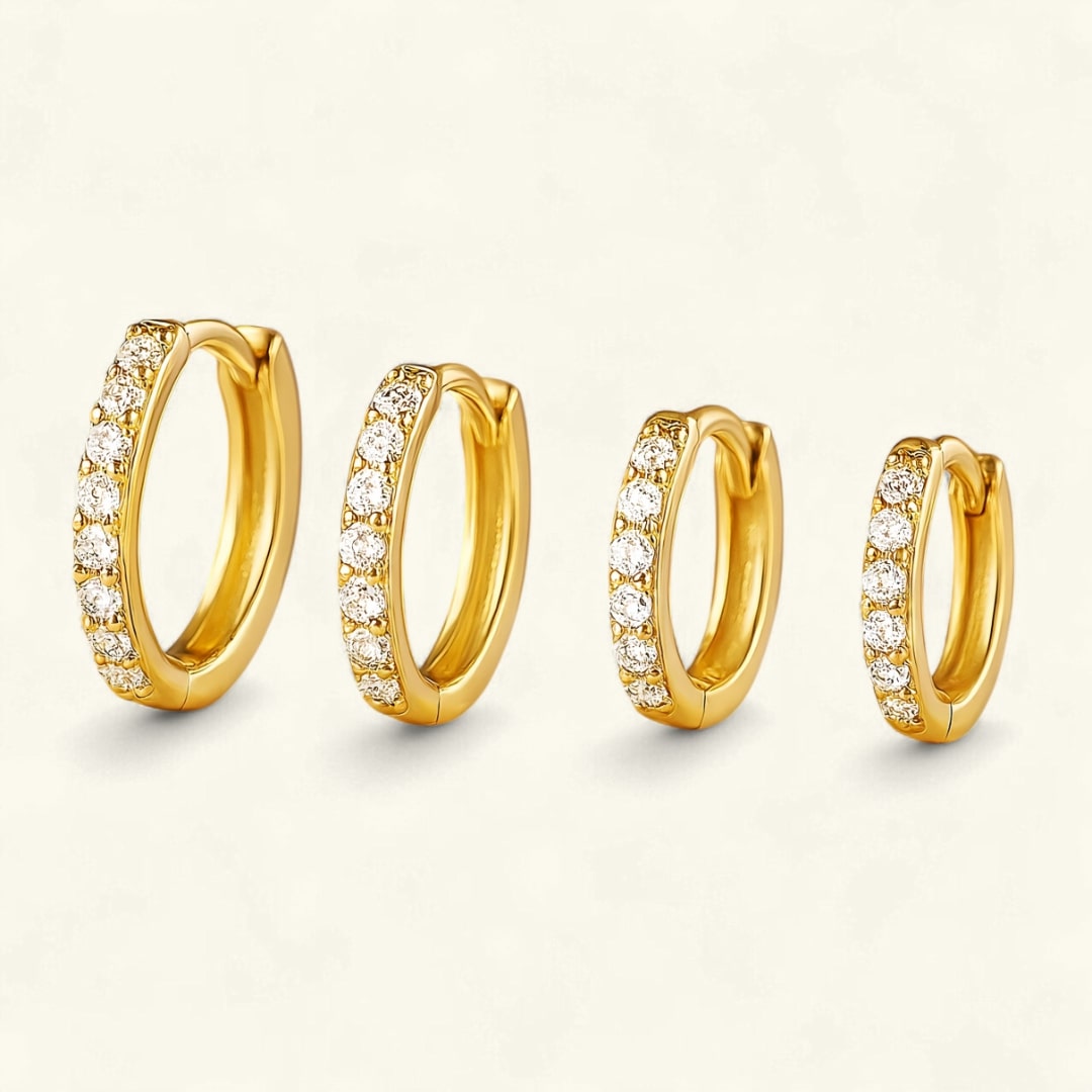 Créoles Pavé Élégantes