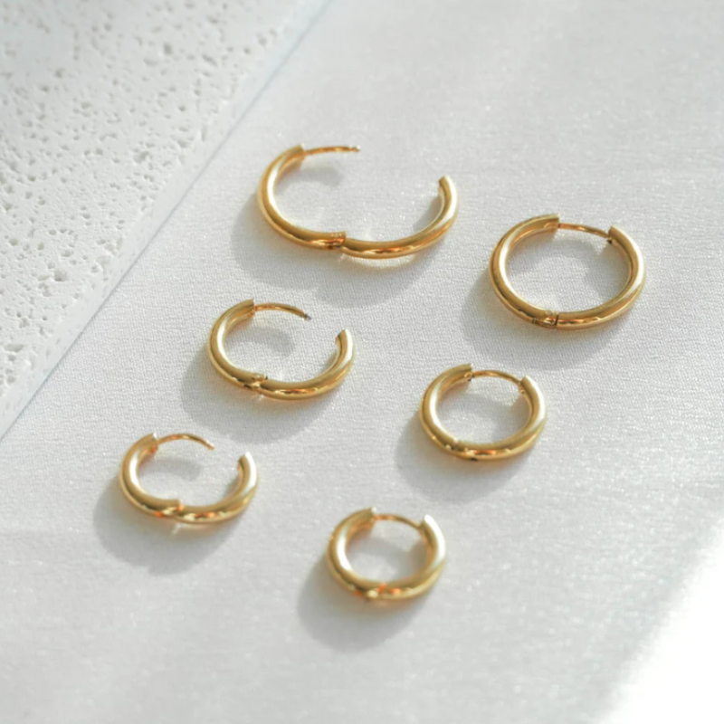 Boucles d'oreilles créoles classiques