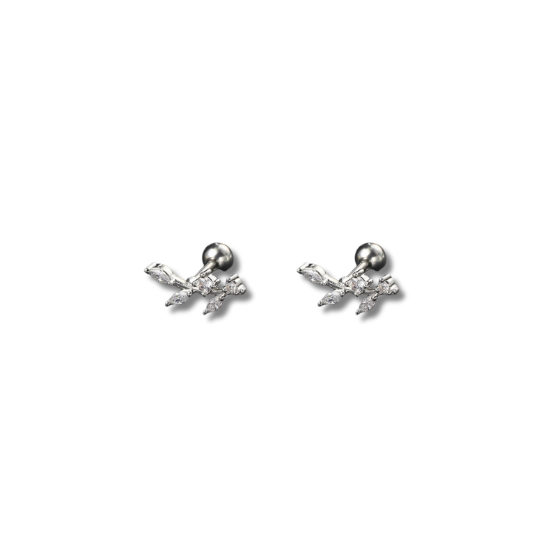 Boucles d'oreilles helix avec zircon scintillant