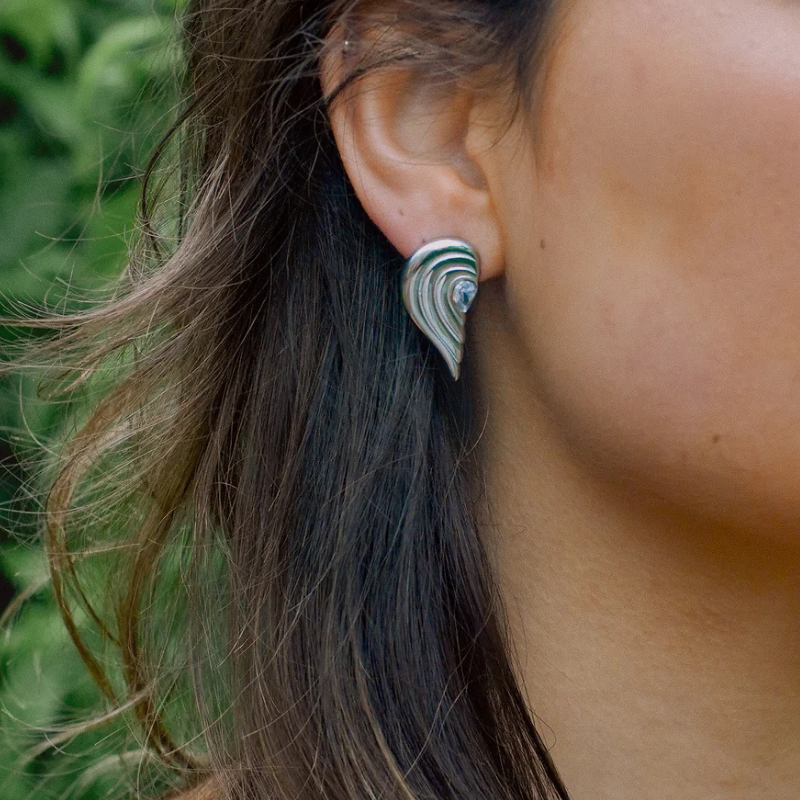 Boucles d'oreilles gouttes cœur brisé plaqué or