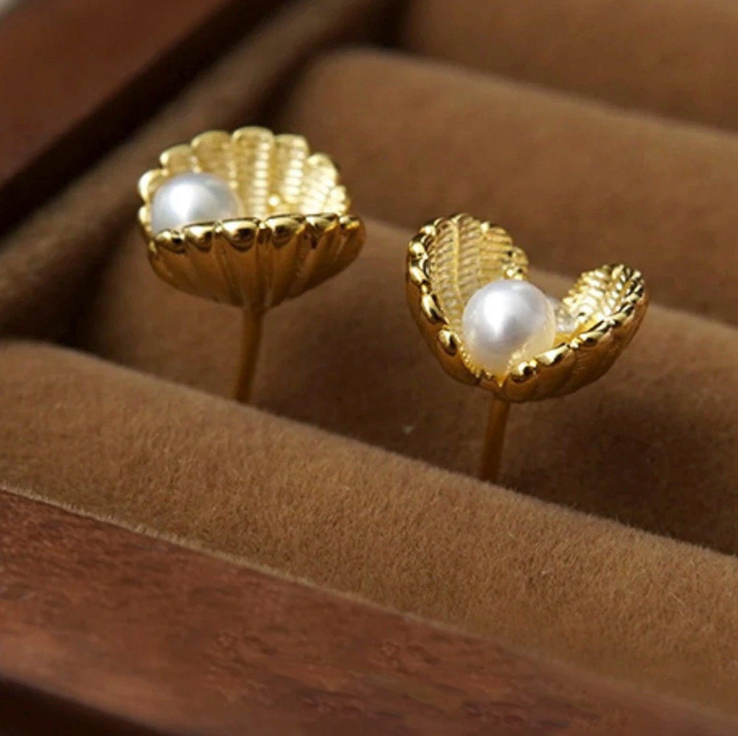 Boucles d'oreilles Coquillage Perle Français