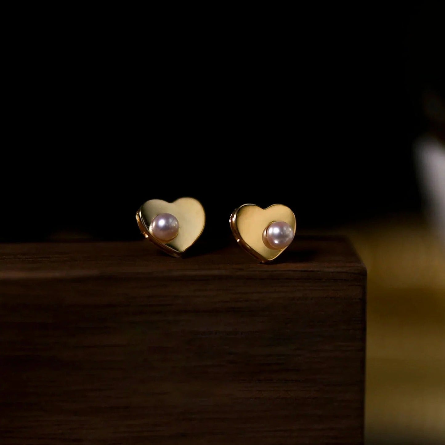 Clous d'oreilles Perle Miroir Français