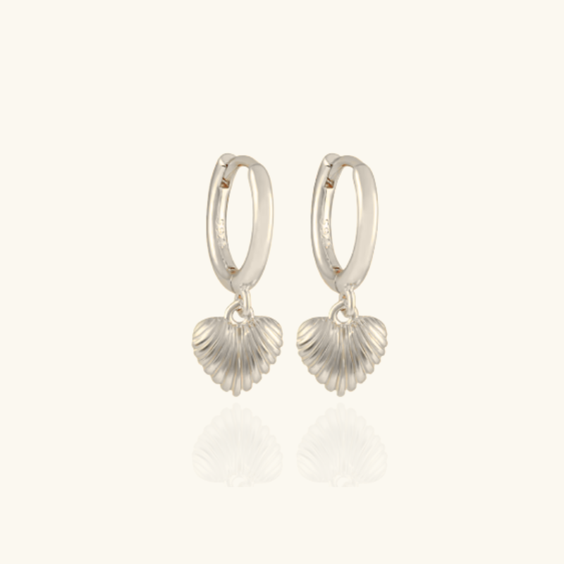 Boucles d'oreilles vintage en forme de cœur