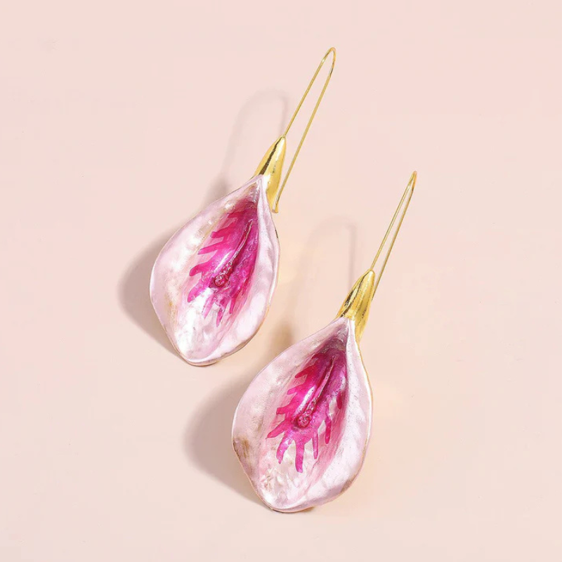 Boucles d'oreilles Bengale à fleurs