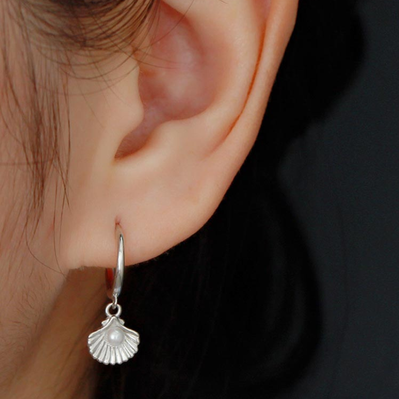 Boucles d'oreilles élégantes en Coquillages et Perles