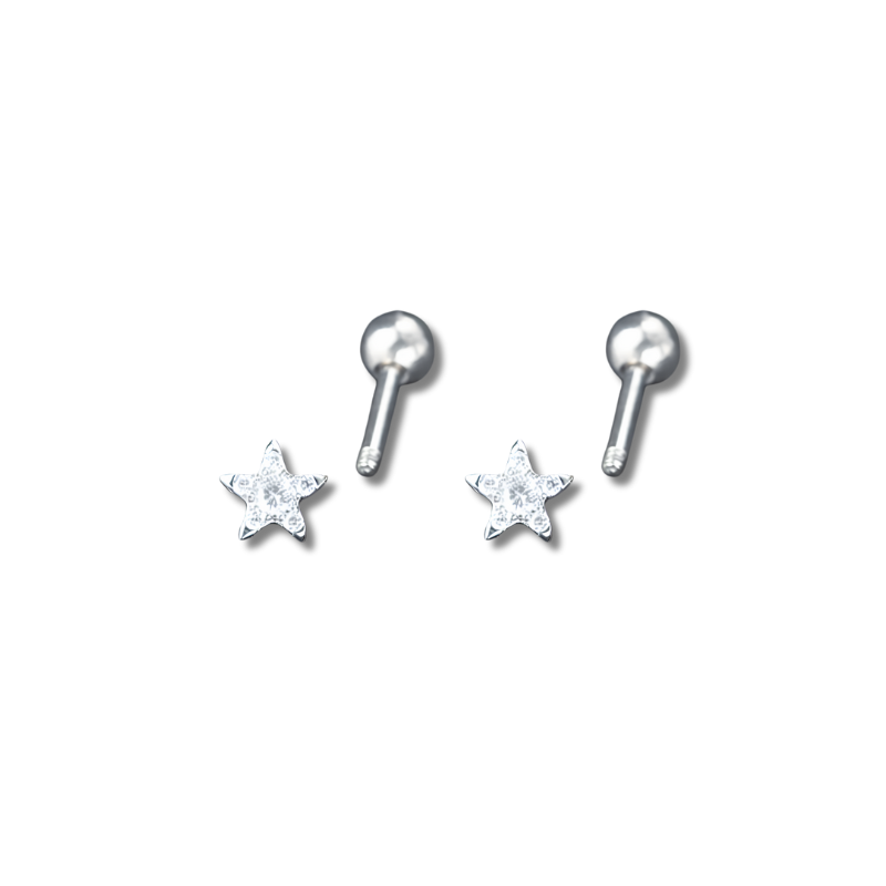 Boucles d'oreilles helix avec zircon scintillant