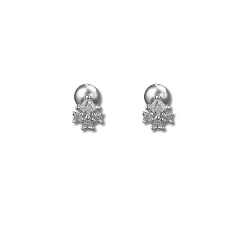 Boucles d'oreilles helix avec zircon scintillant