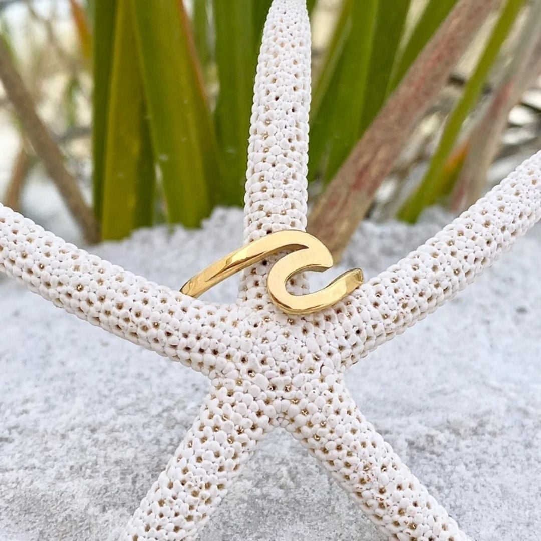 Bague or motif vague – Lila