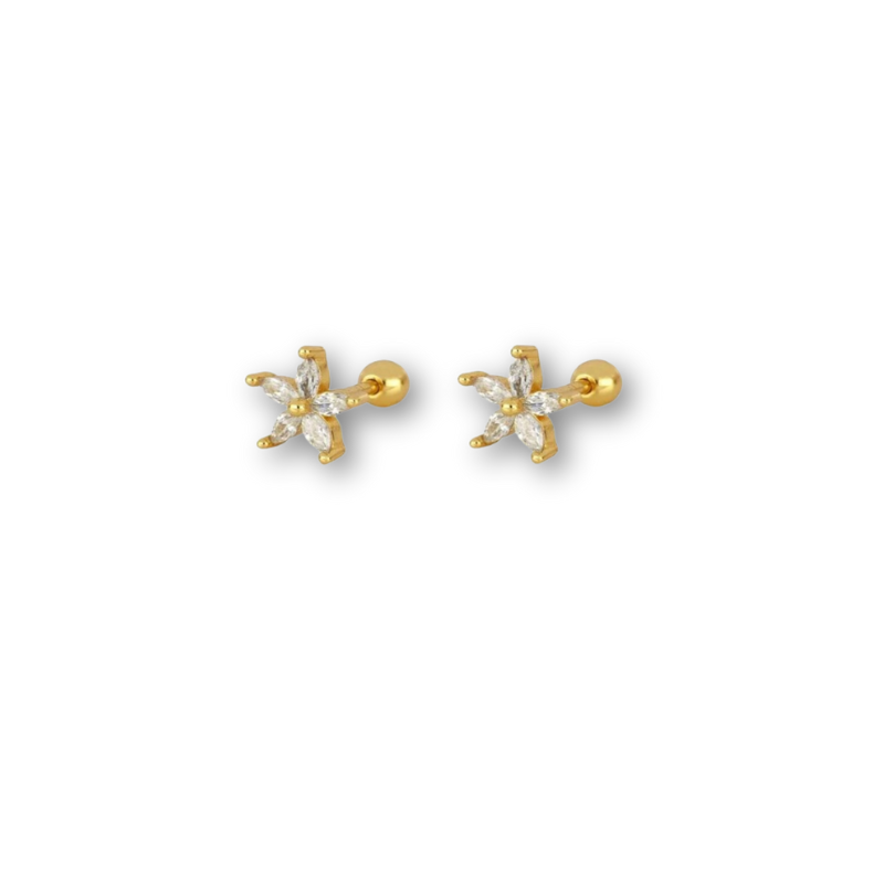Set de Boucles d’Oreilles Dorées Étoiles Étincelantes