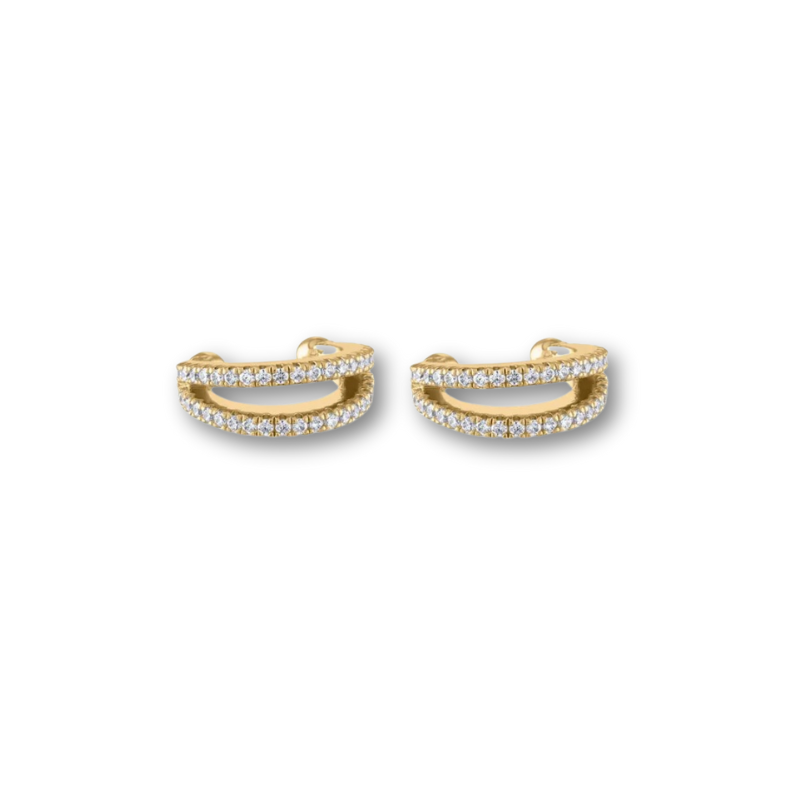 Set de Boucles d’Oreilles Dorées Étoiles Étincelantes