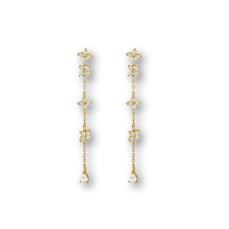 Set de Boucles d’Oreilles Dorées Étoiles Étincelantes