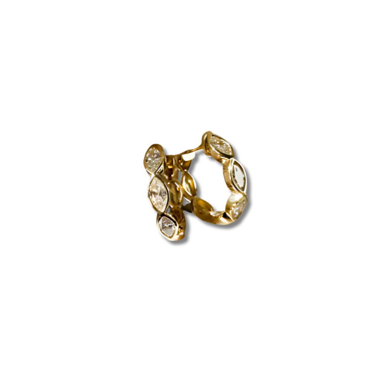 Boucles d'oreilles helix avec zircon scintillant