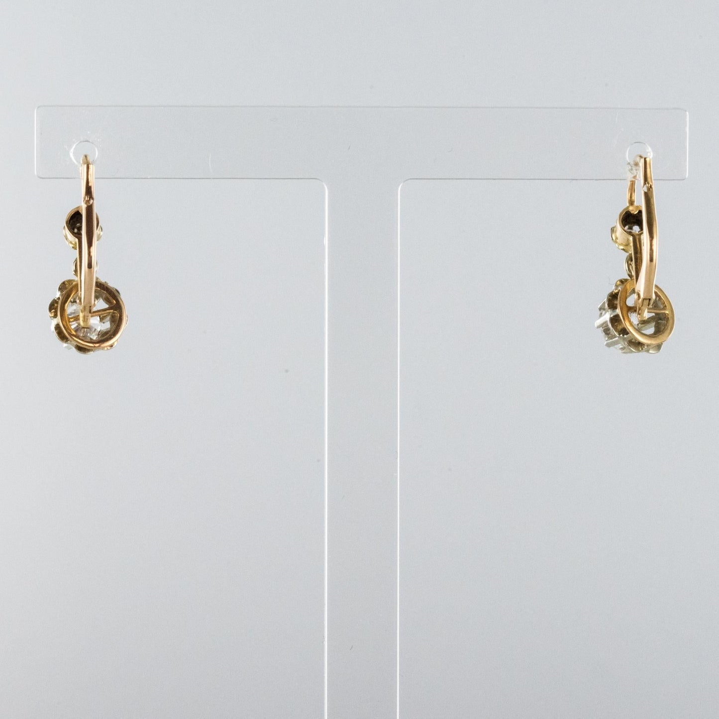 Boucles d'Oreilles Vintage en Or et Zircon