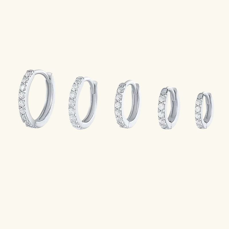Boucles d'oreilles en zircon plaqué or