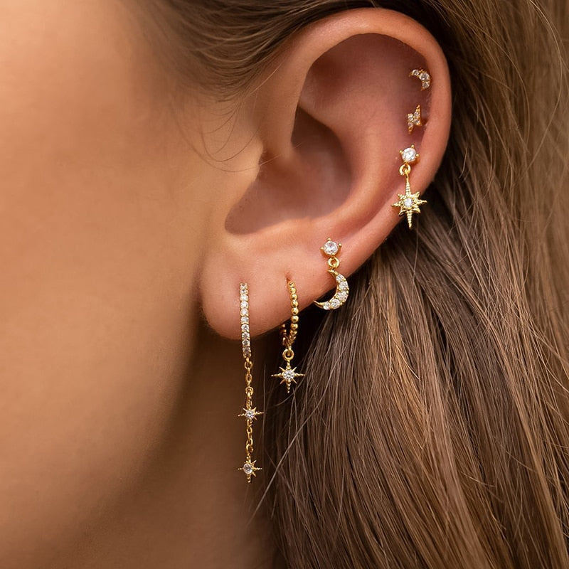 Boucles d’Oreilles Étoilées