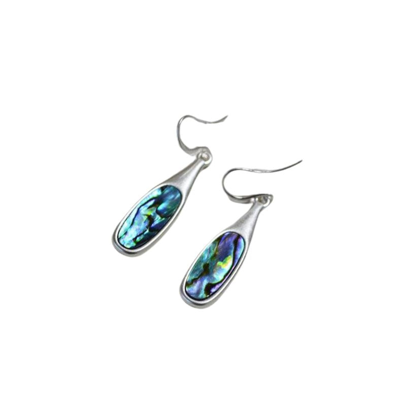 Boucles d'oreilles Argentées Vintage Colorées