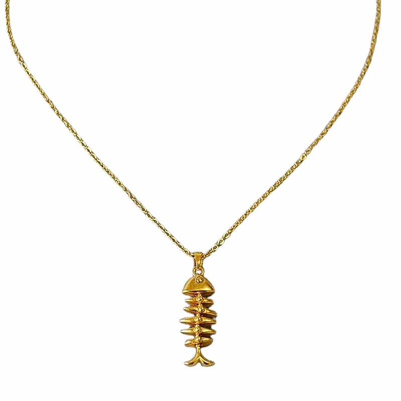 Pendentif Herringbone Plaqué Or