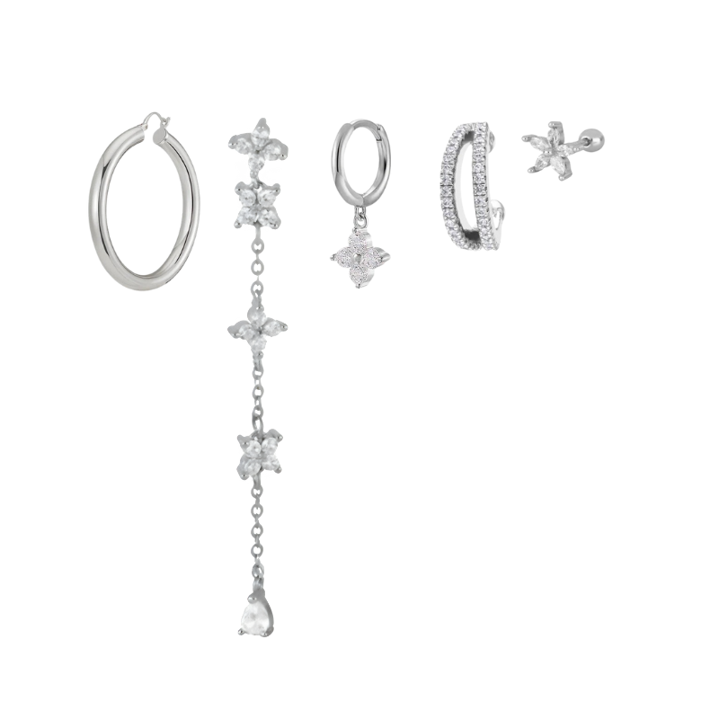 Set de Boucles d’Oreilles Dorées Étoiles Étincelantes