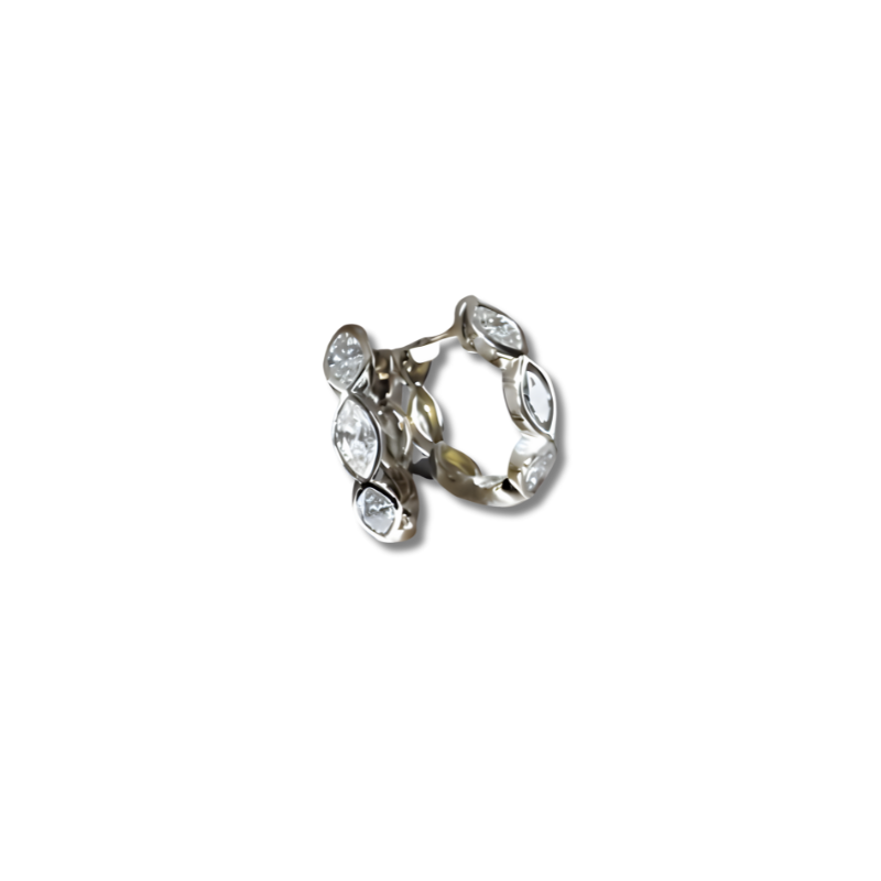 Boucles d'oreilles helix avec zircon scintillant