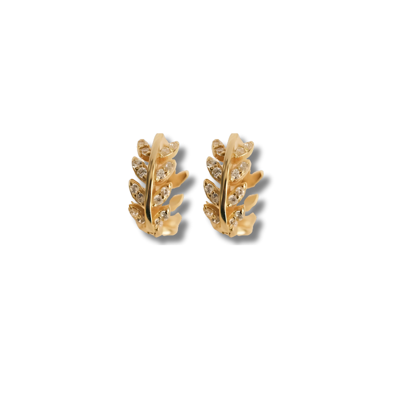 Boucles d'oreilles helix avec zircon scintillant