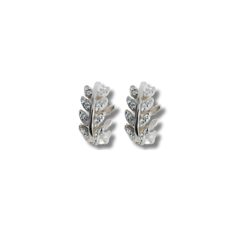 Boucles d'oreilles helix avec zircon scintillant