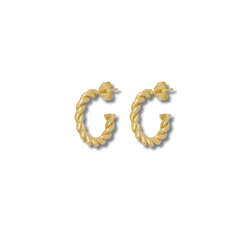 Set de Boucles d’Oreilles Pendantes Dorées Élégantes