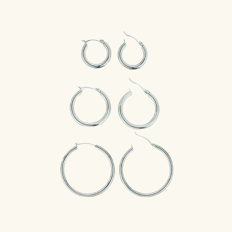 Boucles d'oreilles Rondes Plaquées or
