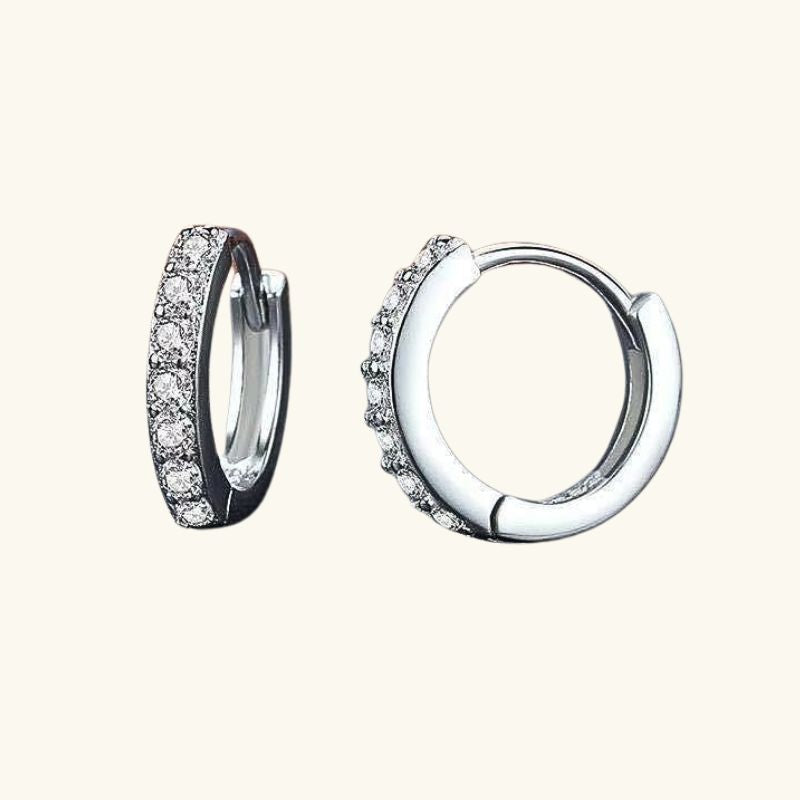 Boucles d'oreilles en zircon plaqué or