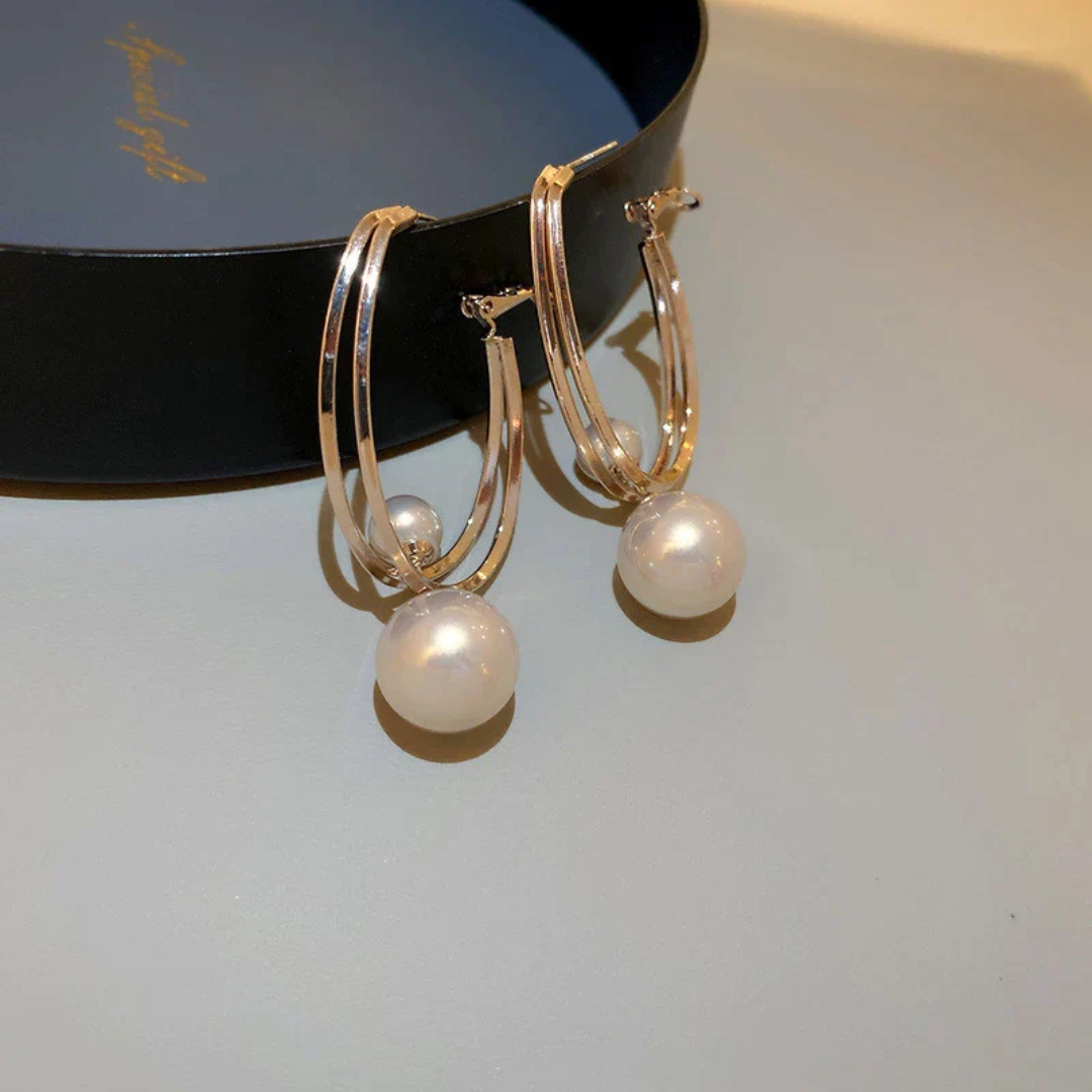 Boucles d'Oreilles Perles Vintage Charmantes