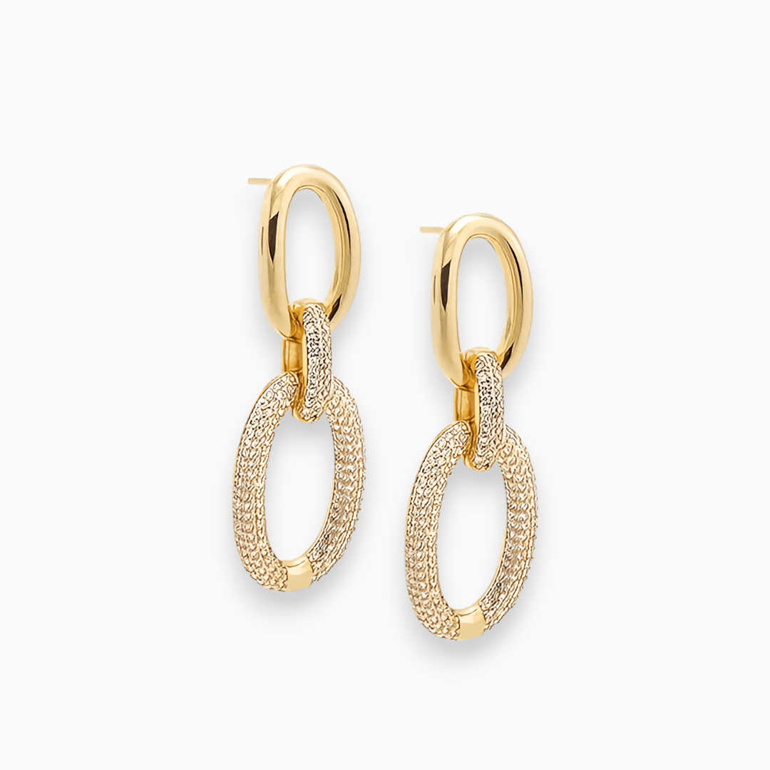 Boucles d'oreilles Créoles Luxe Lumineuses Plaquées Or