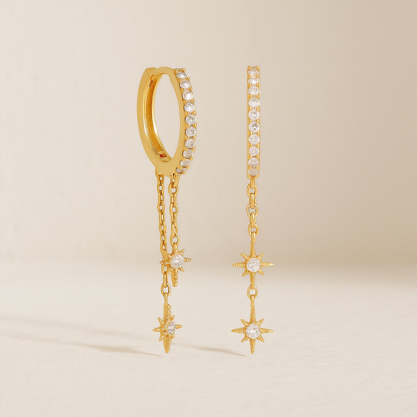 Boucles d’Oreilles Étoilées