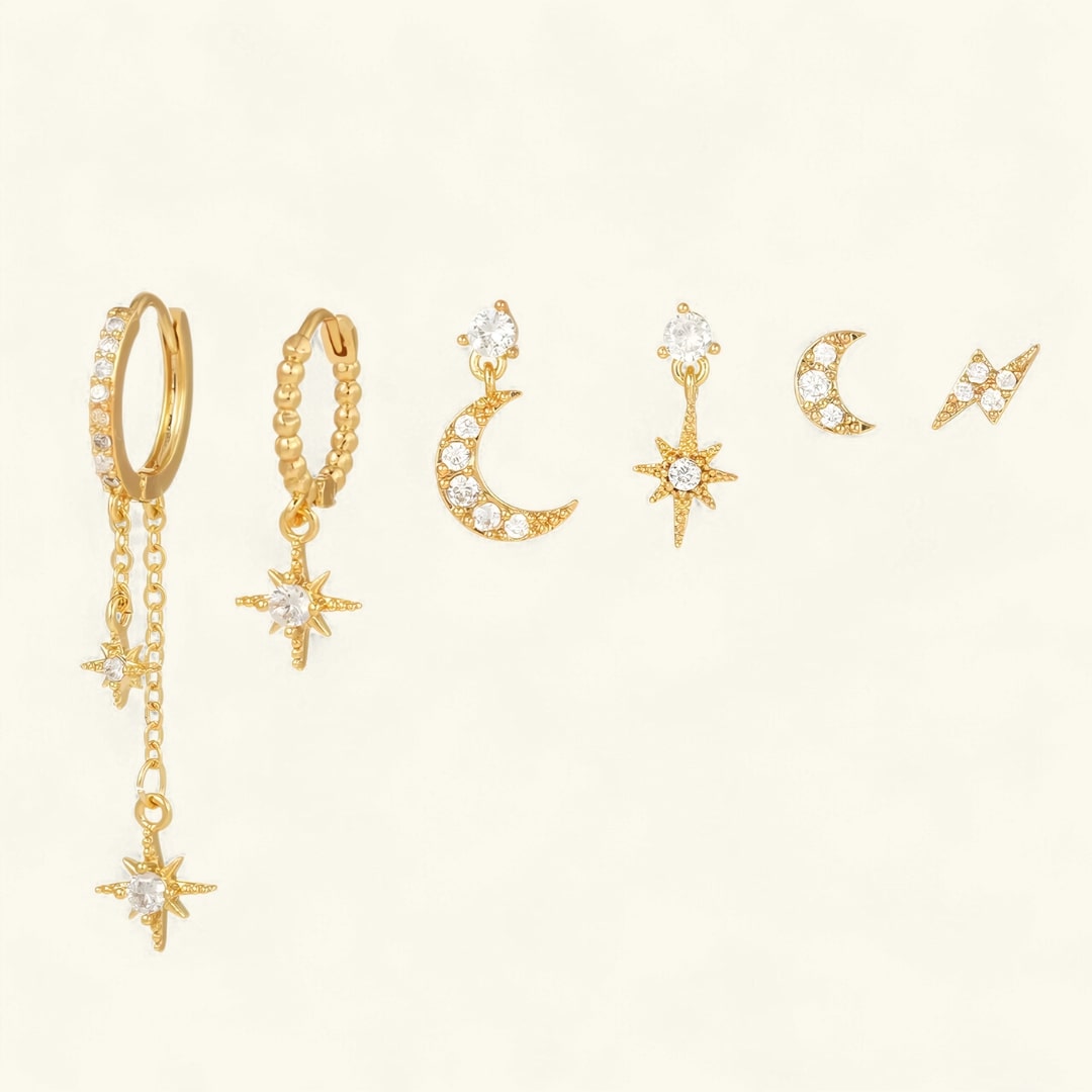 Boucles d’Oreilles Étoilées