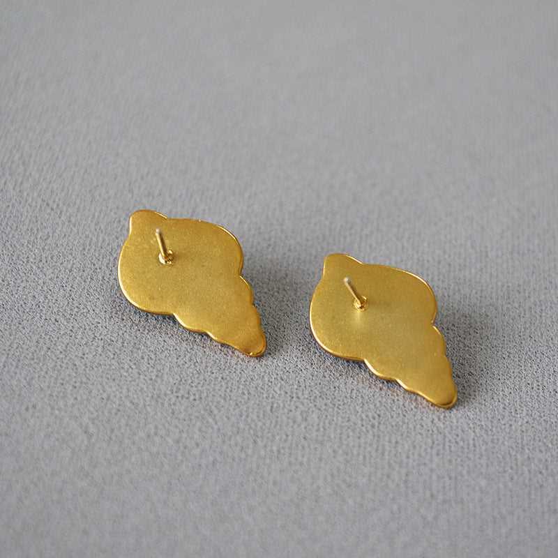 Boucles d'oreilles Coquillage Bleu Océan