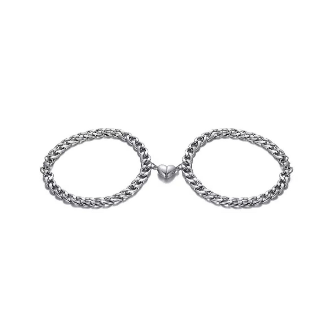 Ensemble de Bracelets Cœur Alliage Haute Qualité