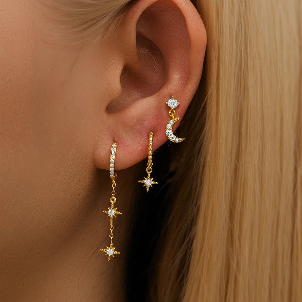 Boucles d’Oreilles Étoilées
