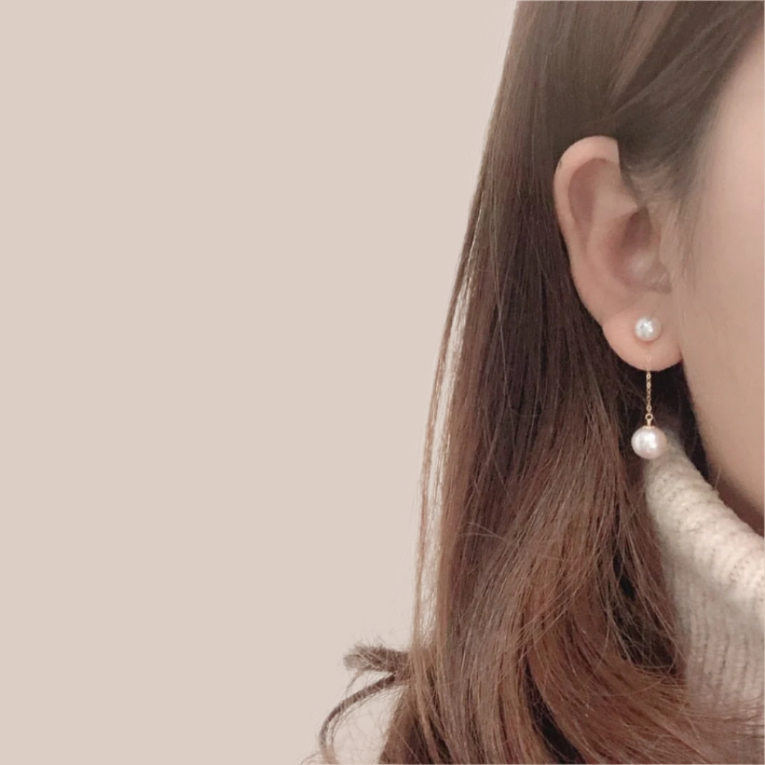 Boucles d'oreilles Perle Élégantes Plaquées Or