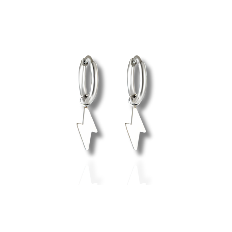Boucles d'oreilles tendance en forme d'éclair