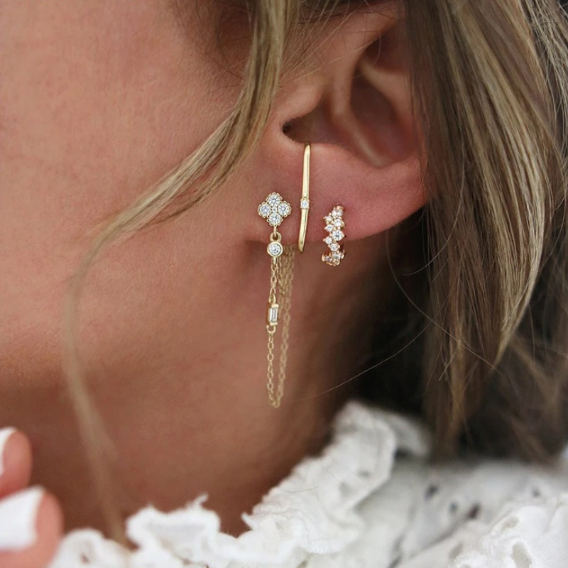 Boucles d'oreilles Luna Élégance