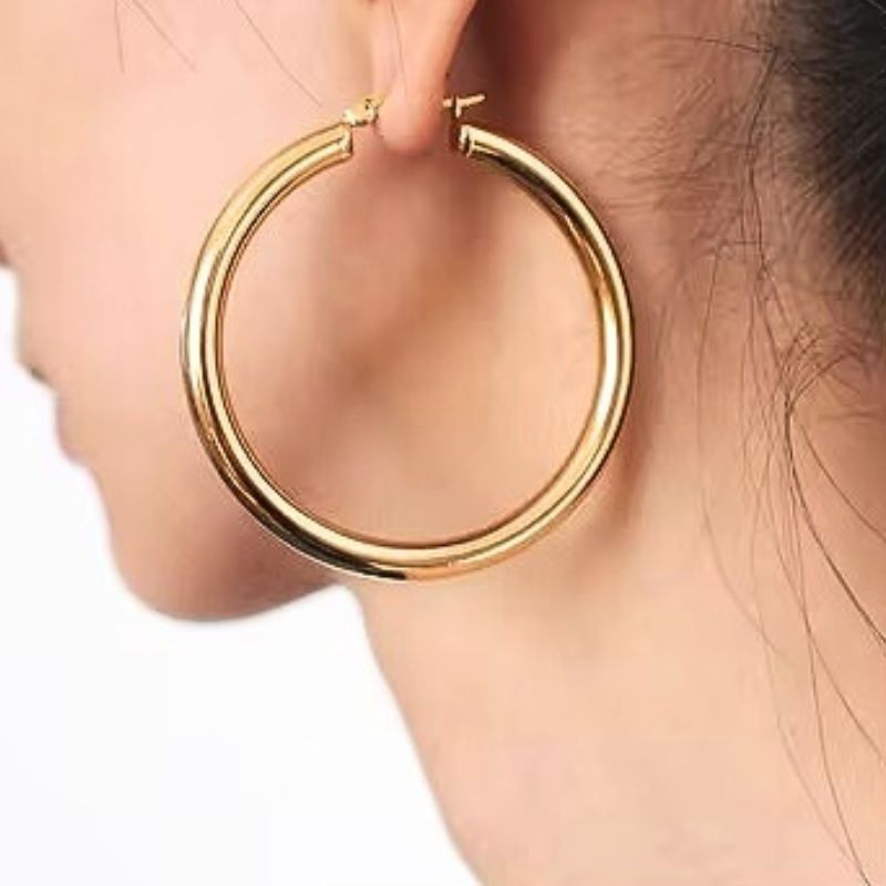 Boucles d'oreilles Rondes Plaquées or