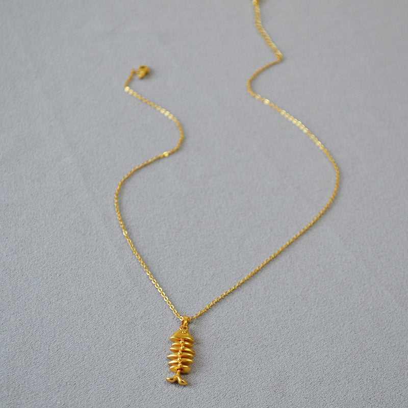Pendentif Herringbone Plaqué Or