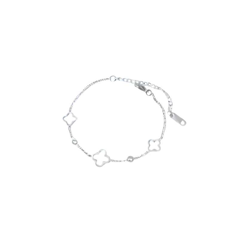 Bracelet Trèfles Ouverts Porte-Bonheur