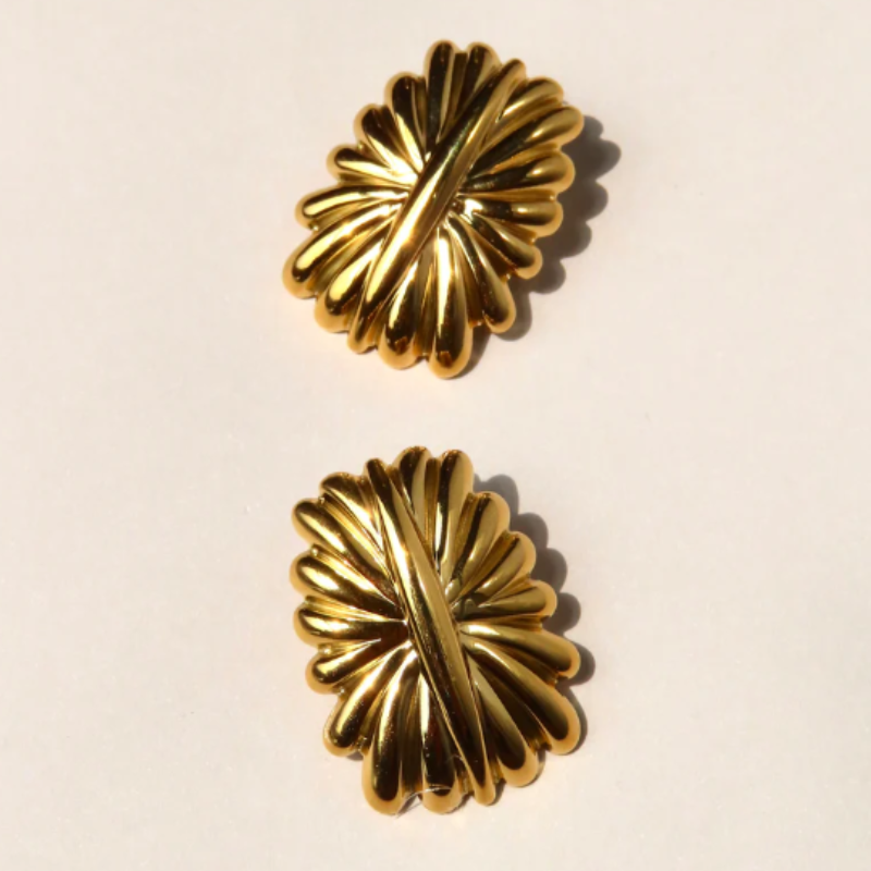 Boucles d'oreilles Statement Or