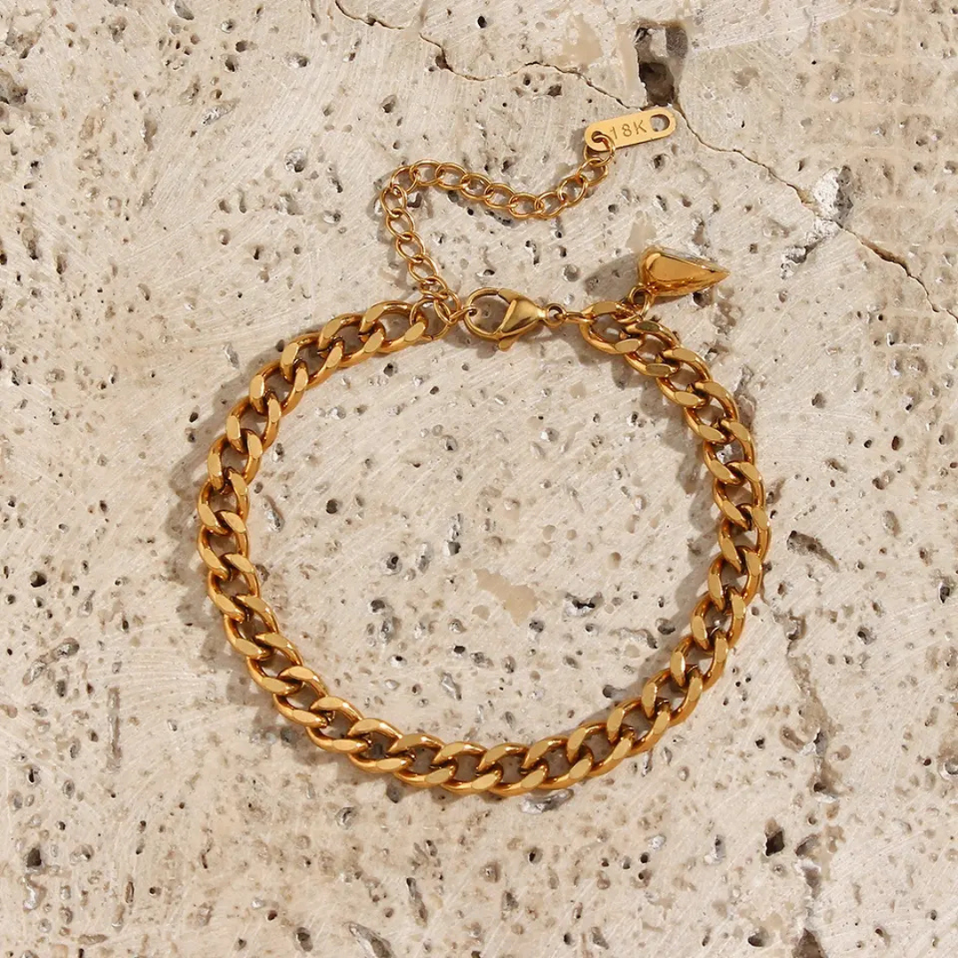 Ensemble de Bracelets Cœur Alliage Haute Qualité
