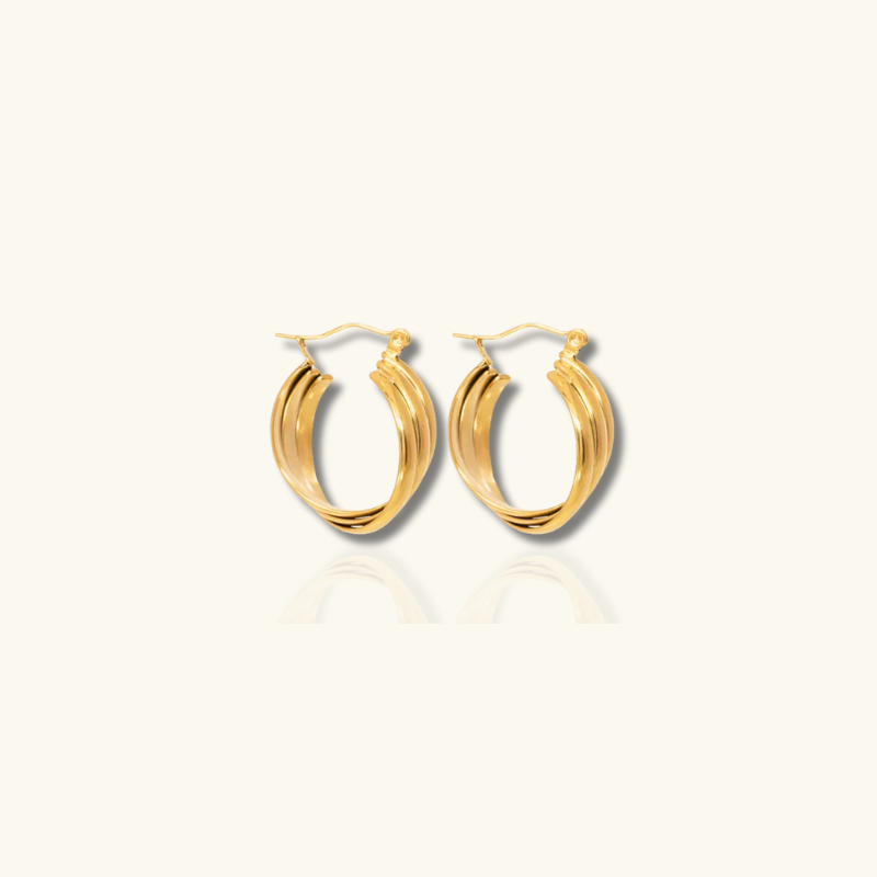 Boucles d'oreilles créoles Parisiennes élégantes