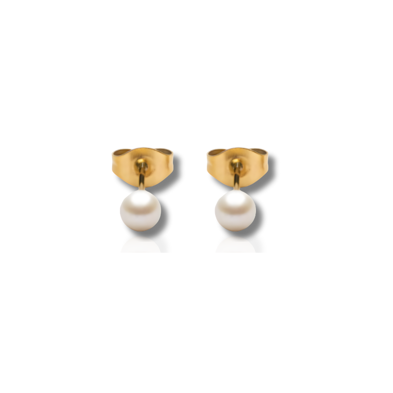 Boucles d'Oreilles Mini Stud avec Perles