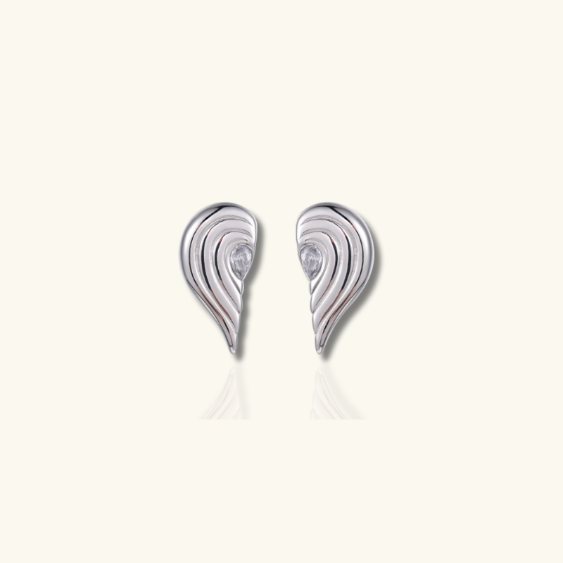 Boucles d'oreilles gouttes cœur brisé plaqué or