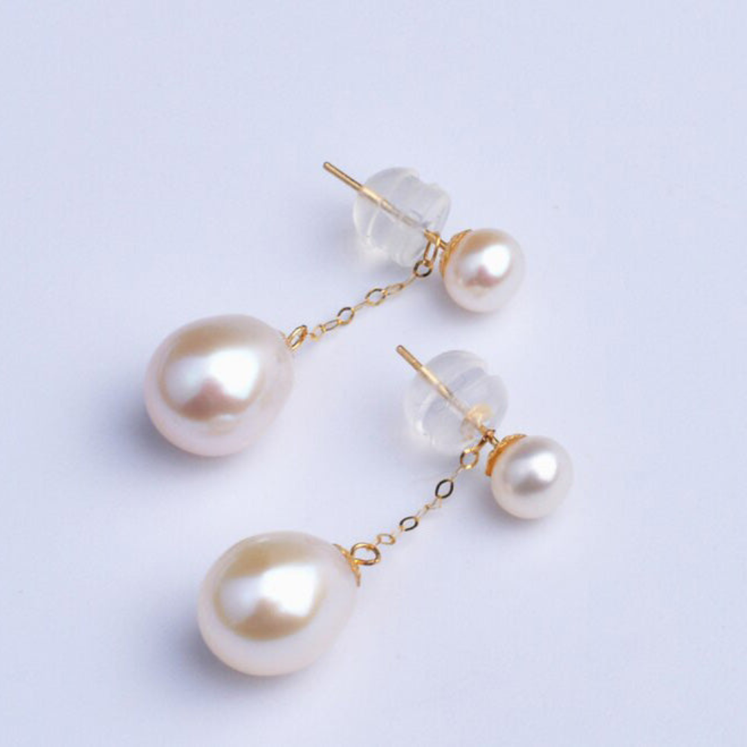 Boucles d'oreilles Perle Élégantes Plaquées Or