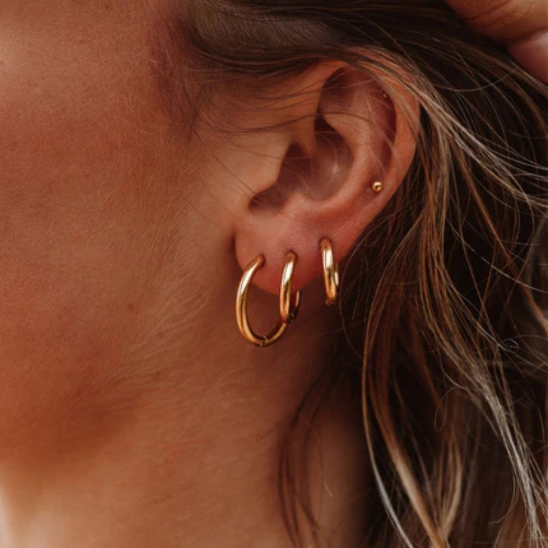 Boucles d'oreilles créoles classiques